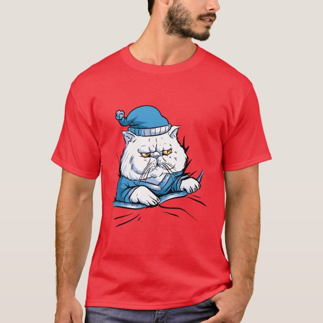 Sleepy Cat friend T-Shirt (Vorderseite)