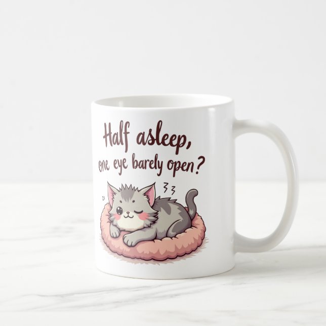 Sleepy Cat Kaffeetasse (Rechts)