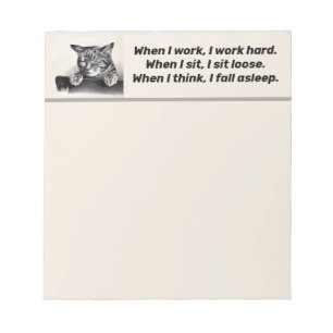 Sleepy Cat Notizblock