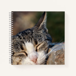 Sleepy Cat Spiral Notebook Notizbuch