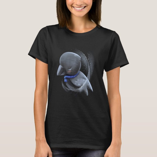 Sleepy Chick Baby Crow T-Shirt (Vorderseite)