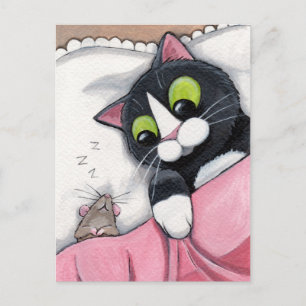 Sleepy Companion Postkarte