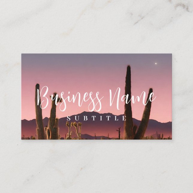 Sleepy Derset Boho Business Card Visitenkarte (Vorderseite)