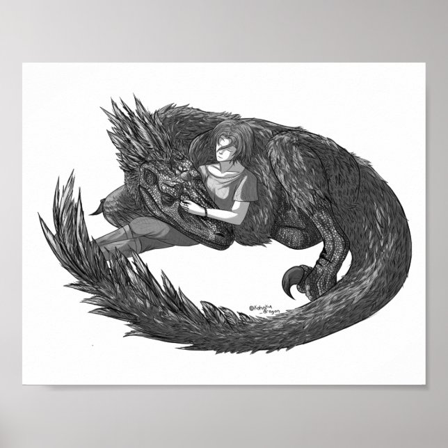 Sleepy Dinosaur Poster (Vorne)