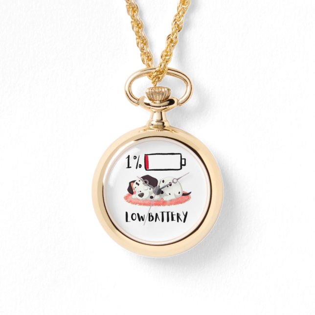 Sleepy Dog Design Armbanduhr (Vorderseite)