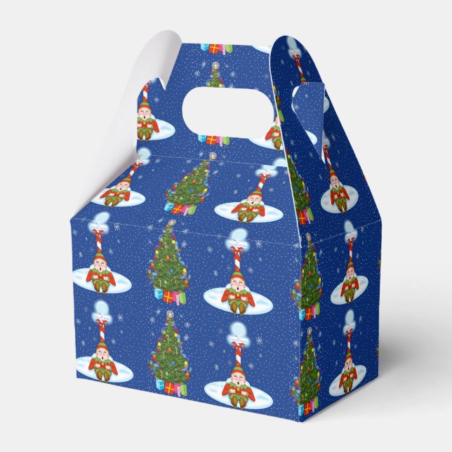 Sleepy Elf Weihnachts-Geschenkboxen Geschenkschachtel (Vorderseite)
