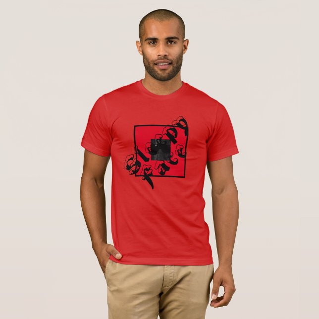 Sleepy Face: Red Crewneck T - Shirt (Vorne ganz)