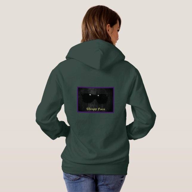 Sleepy Face - Women's Classic Hooded Sweatshirt (Schwarz voll)