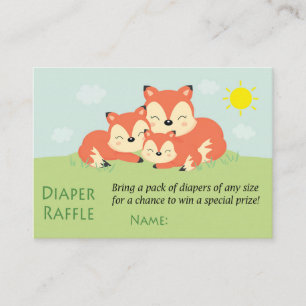 Sleepy fox Diaper Raffles Tickets