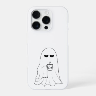 Sleepy Ghost with Coffee – Minimalist Cozy  iPhone 16 Pro Hülle