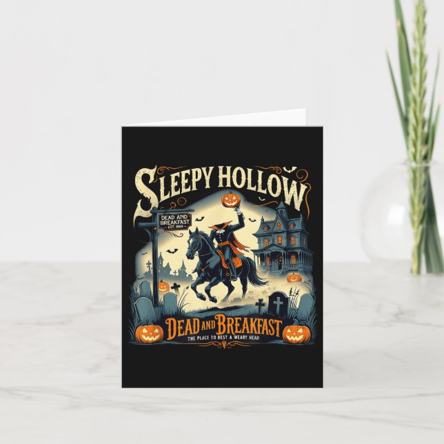 Sleepy Hollow Breakfast Soky Halloween  Karte (Vorderseite)
