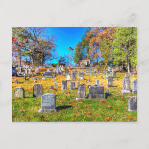 Sleepy Hollow Friedhof Postkarte