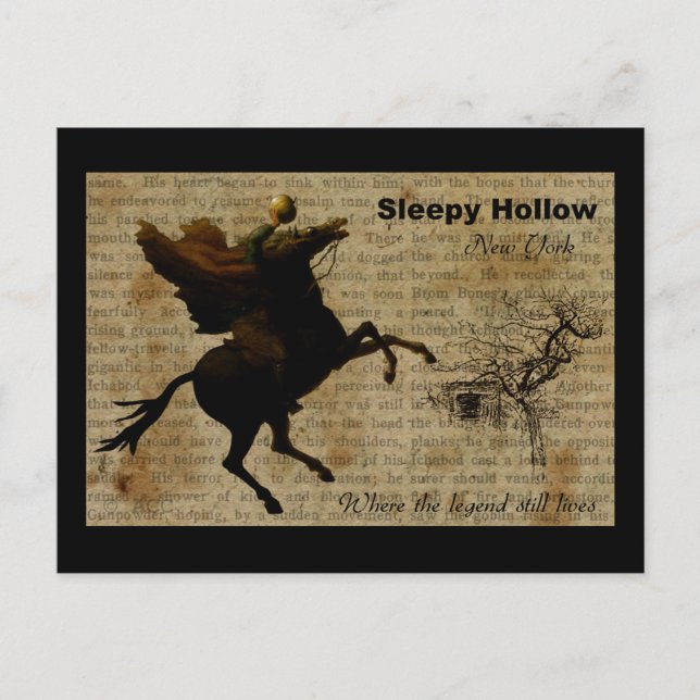 Sleepy Hollow Headless Horseman 2 Postkarte (Vorderseite)