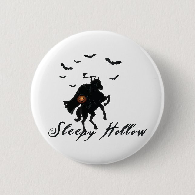 Sleepy Hollow Headless Horseman Button (Vorderseite)