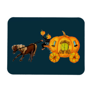 Sleepy Hollow Headless Horseman Pumpkin Carriage Magnet