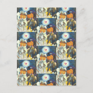 SLEEPY HOLLOW HOCHZEIT, KOPFLOSES REITER HALLOWEEN POSTKARTE