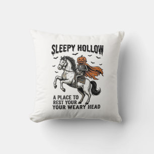 Sleepy Hollow Kopf-loser Reiter Vintage Halloween  Kissen