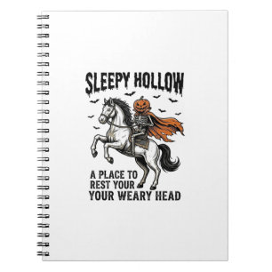 Sleepy Hollow Kopf-loser Reiter Vintage Halloween  Notizblock