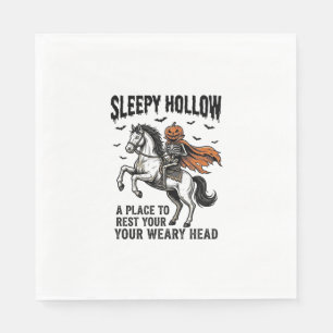 Sleepy Hollow Kopf-loser Reiter Vintage Halloween  Serviette