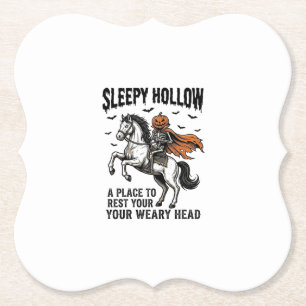 Sleepy Hollow Kopf-loser Reiter Vintage Halloween Untersetzer