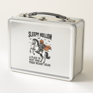 Sleepy Hollow Kopfjäger Vintage Halloween  Metall Brotdose