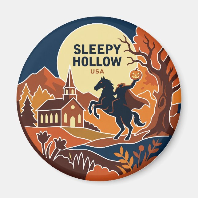 Sleepy Hollow New York Magnet (Vorne)
