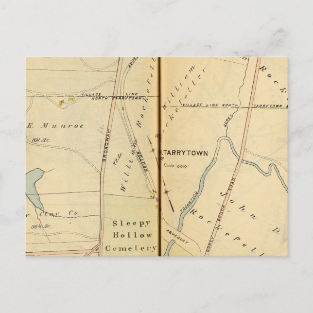 Sleepy Hollow, New York Postkarte (Vorderseite)