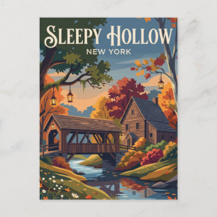 Sleepy Hollow, New York, USA USA Postkarte