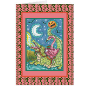 SLEEPY HOLLOW PINK FLAMINGO & CROC HALLOWEEN Verse