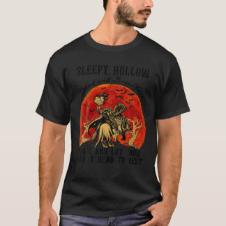 Sleepy Hollow Retro Vintage Kopf-loser Reiter Saal T-Shirt