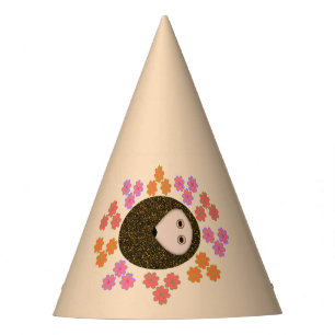 Sleepy Igel und Blume Party Hat Partyhütchen