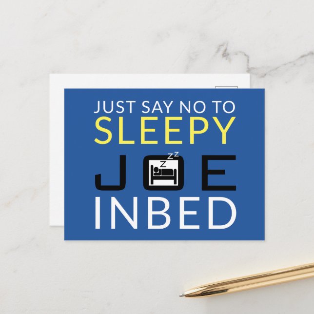 Sleepy Joe Postkarte (Vorderseite/Rückseite Beispiel)