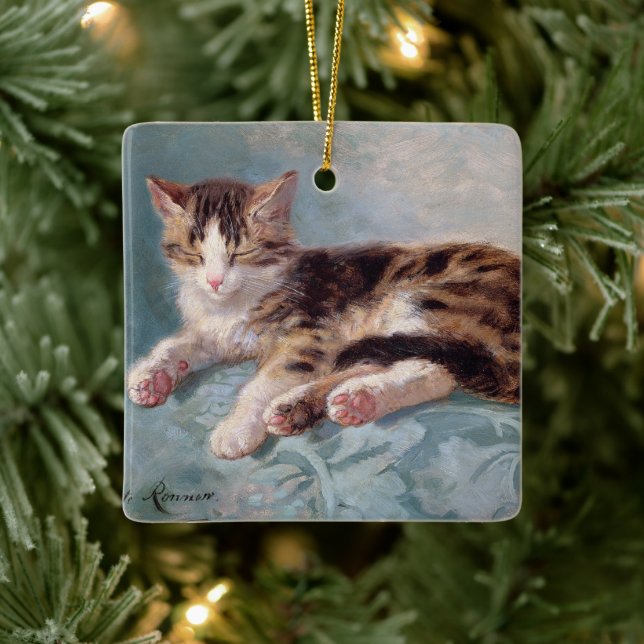 Sleepy Kitten ・ H. Ronner-Knip ・ Ornament (Baum)