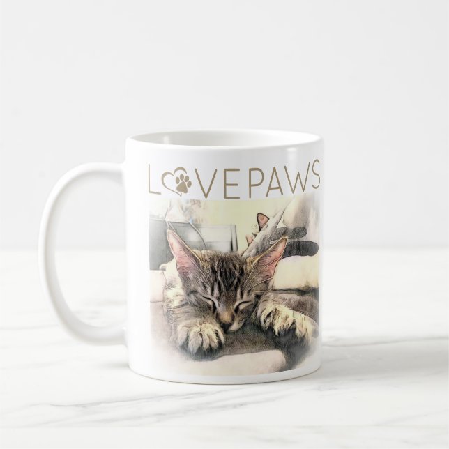 Sleepy Kitten  Kaffeetasse (Links)