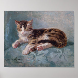 Sleepy Kitten von Henriette Ronner-Knip Poster
