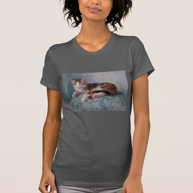 Sleepy Kitten von Henriette Ronner-Knip T-Shirt (Vorderseite)
