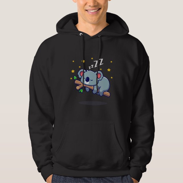 Sleepy Koala Sleeping Hoodie (Vorderseite)