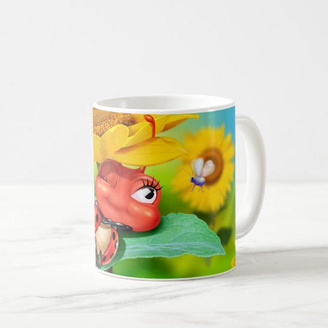 Sleepy ladybug Tasse (VorderseiteRechts)