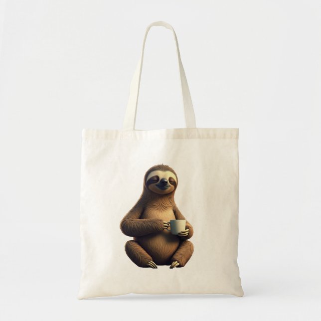 'Sleepy like a Sloth' Tote Bag Tragetasche (Vorne)