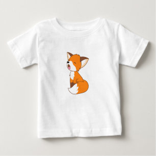 Sleepy Little Fox Baby T-shirt