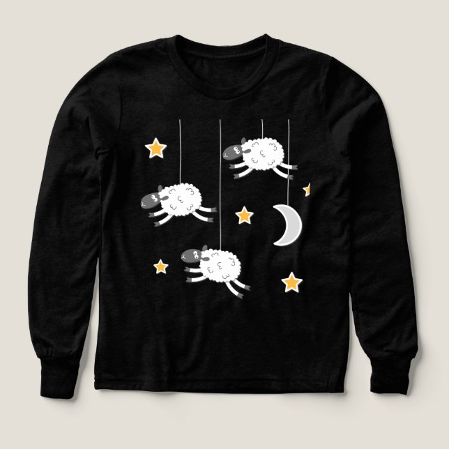 Sleepy Night Sheep Sweatshirt (Design Vorderseite)