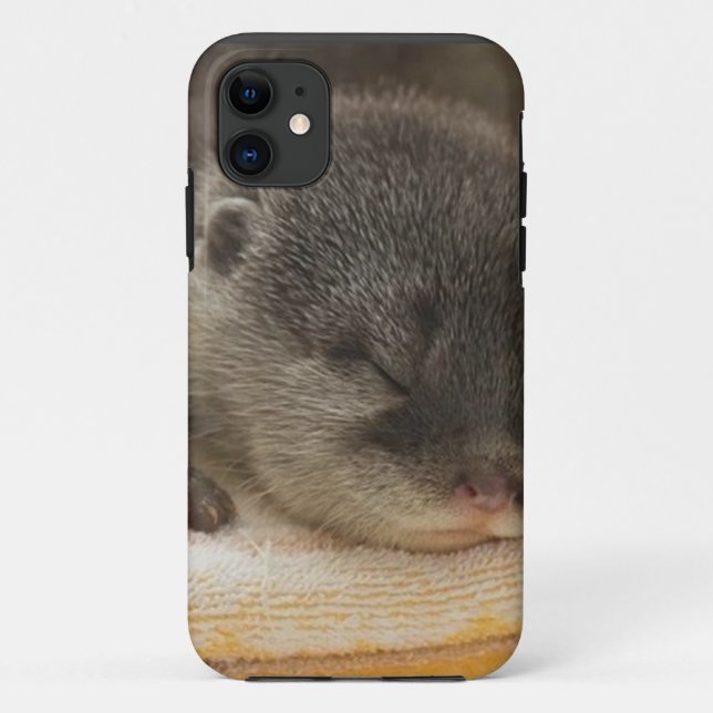 Sleepy Otter Case-Mate iPhone Hülle (Rückseite)