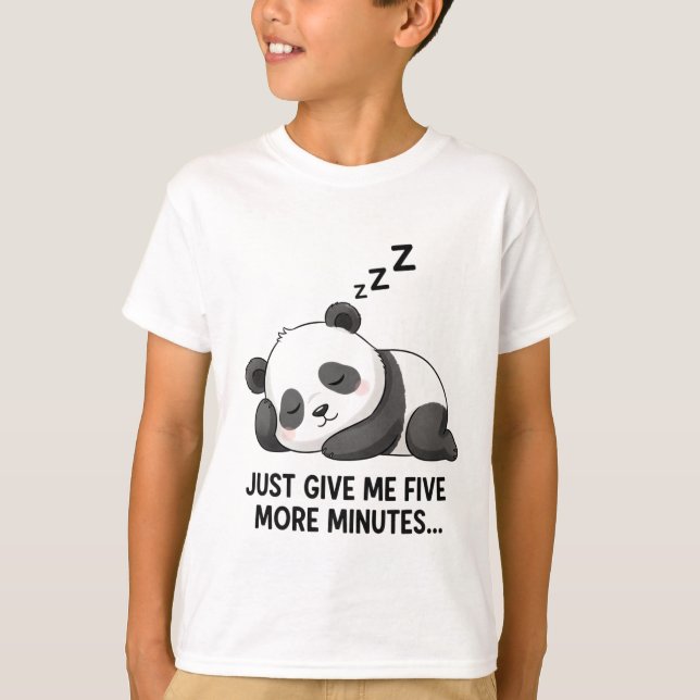 Sleepy Panda Mood T-Shirt (Vorderseite)