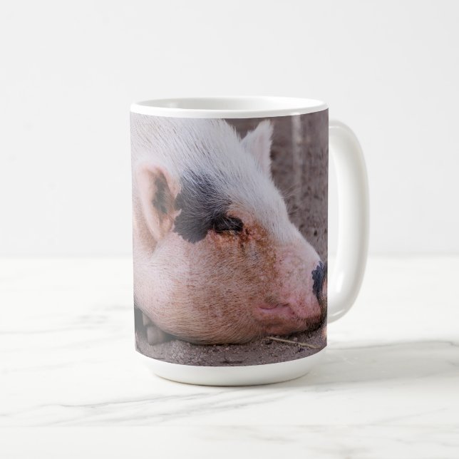 Sleepy Pig Mug Kaffeetasse (VorderseiteRechts)