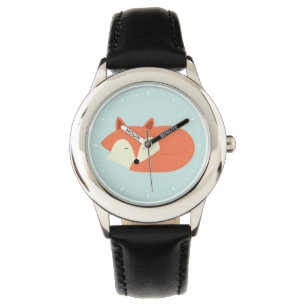 Sleepy Red Fox Armbanduhr
