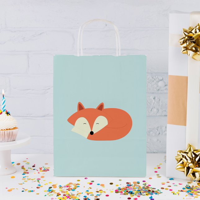 Sleepy Red Fox Kleine Geschenktüte (Von Creator hochgeladen)
