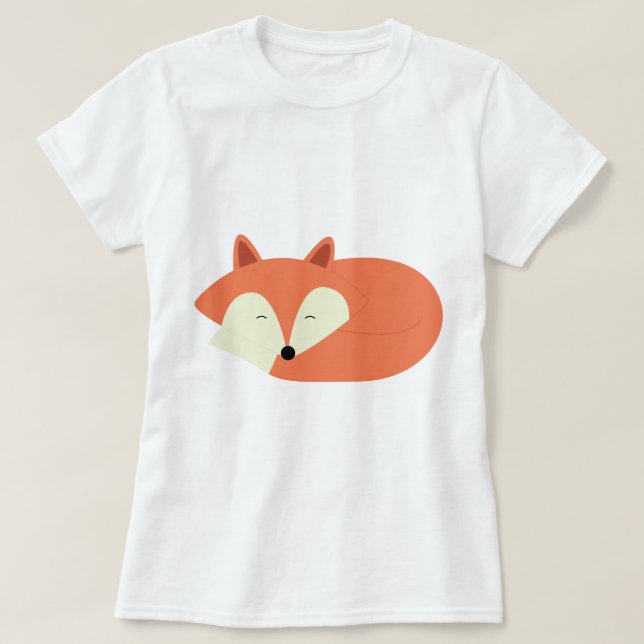 Sleepy Red Fox T-Shirt (Design vorne)