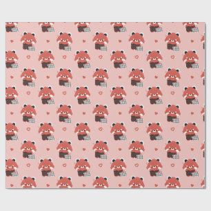 Sleepy Red Panda Geschenkpapier
