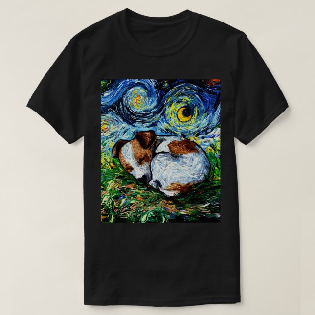 Sleepy Russell Pup Night T-Shirt (Design vorne)