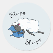 Sleepy Sheepy Sticker